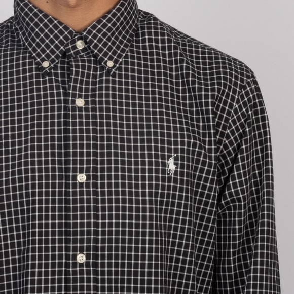 Polo Ralph Lauren Mens Black Holiday Check Shirt #3