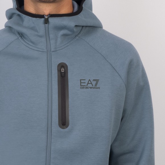 EA7 Emporio Armani Mens Blue Full Zip Hoody main image