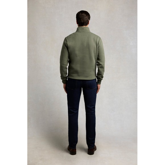 Holland Cooper Mens Green Classic Quarter Zip Sweatshirt #4