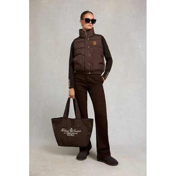Holland Cooper Womens Brown Milton Padded Gilet #4