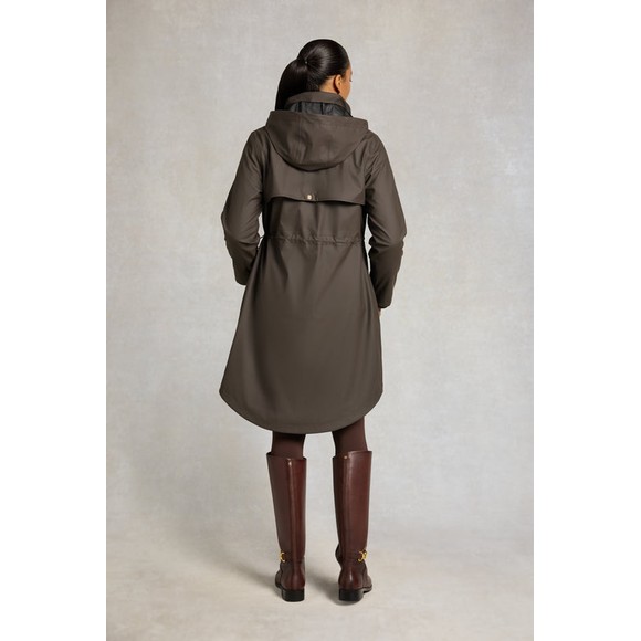 Holland Cooper Womens Brown Chartwell Waterproof Parka #3