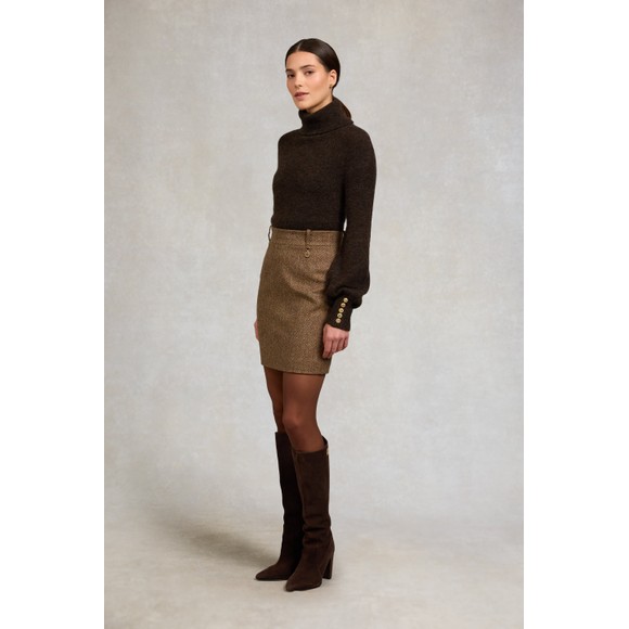 Holland Cooper Womens Brown Regency Skirt #3