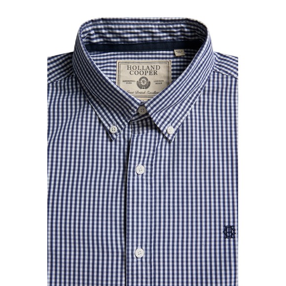 Holland Cooper Mens Blue Slim Fit Button Down Shirt #4