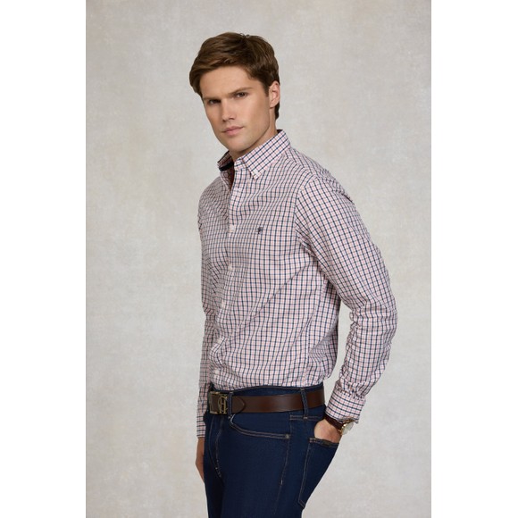 Holland Cooper Mens Pink Classic Woven Button Down Shirt #3