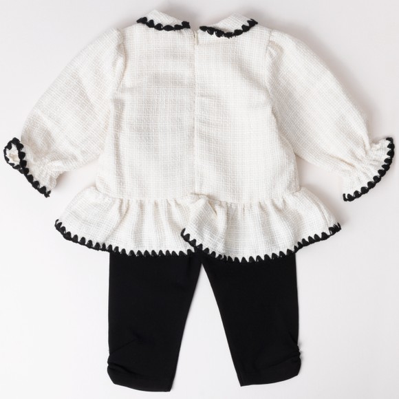 Deolinda Girls Off-White Legging Set #3
