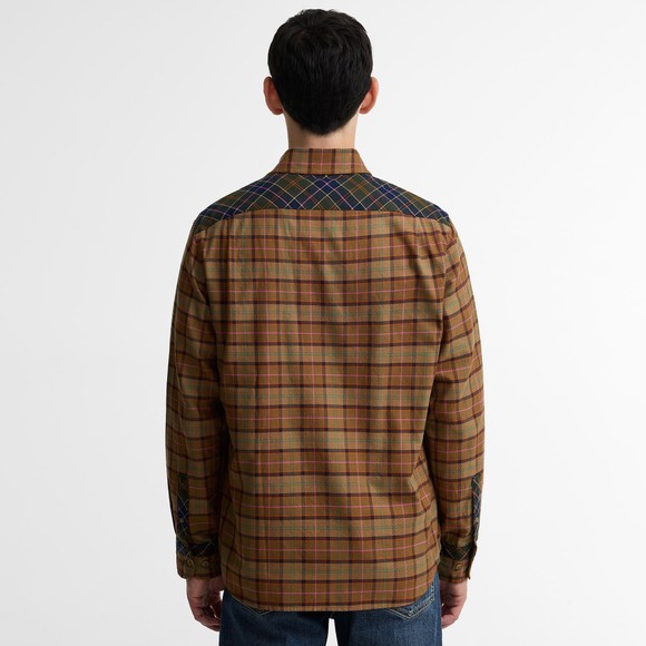 Barbour X Paul Smith Mens Brown Tartan Shirt #3