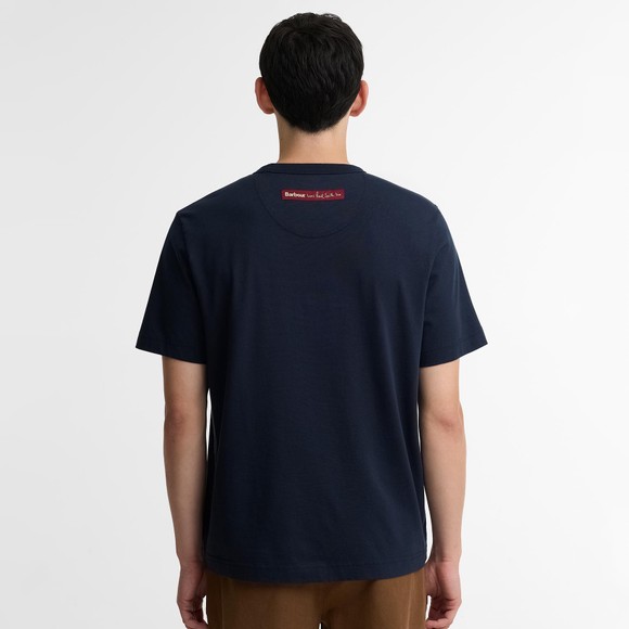 Barbour X Paul Smith Mens Blue Key T-Shirt #3