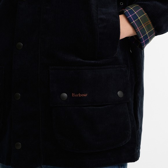 Barbour X Paul Smith Mens Blue Cord Beaufort Casual Jacket #4