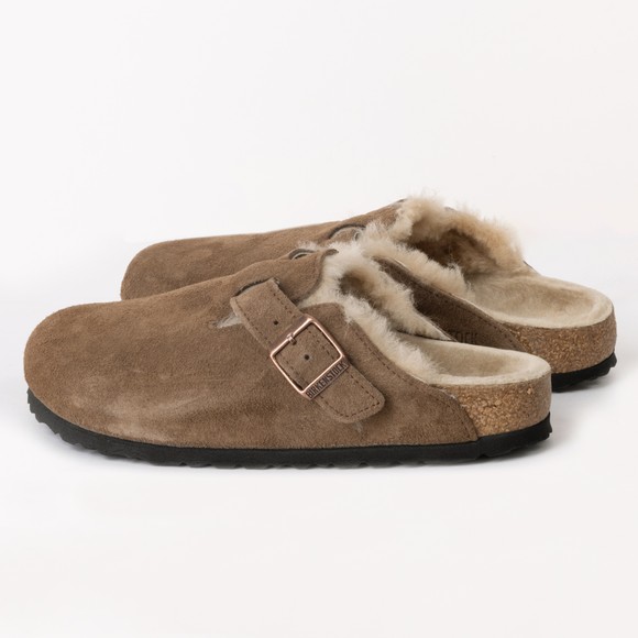 Birkenstock Womens Brown Boston VL Shearling Clog #3