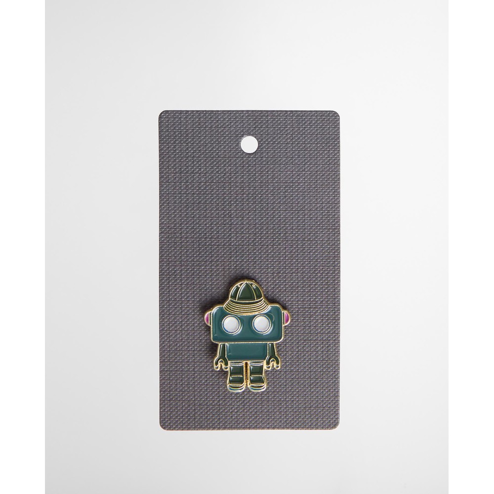 Robot In Boots Pin Badge