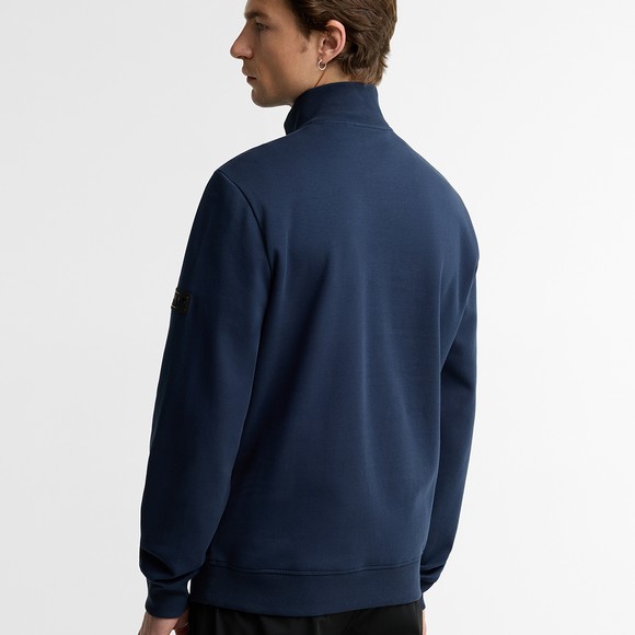 Barbour International Mens Blue Ilford Interlock Funnel Neck Half Zip #4