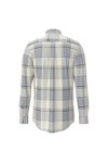 Fynch Hatton Mens Blue Mixed Check Shirt