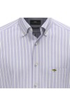 Fynch Hatton Mens Blue Heritage Oxford Stripe Shirt