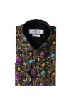 Claudio Lugli Mens Green Golden Thistle Shirt
