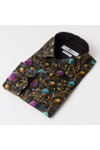 Claudio Lugli Mens Green Golden Thistle Shirt