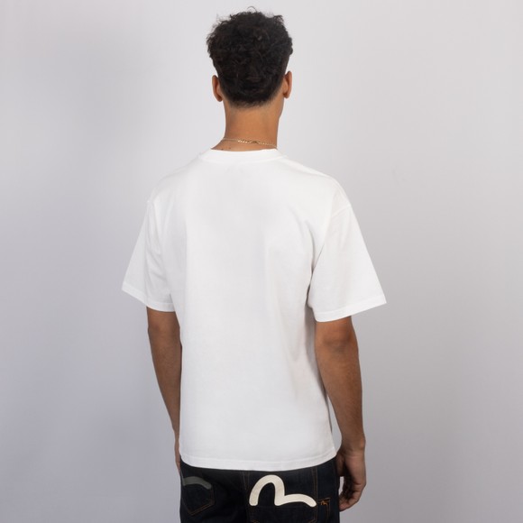 Evisu Mens Off-White Seagull Emb Relax T Shirt #4