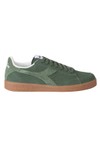 diadora Mens Green Game Low Suede Trainer