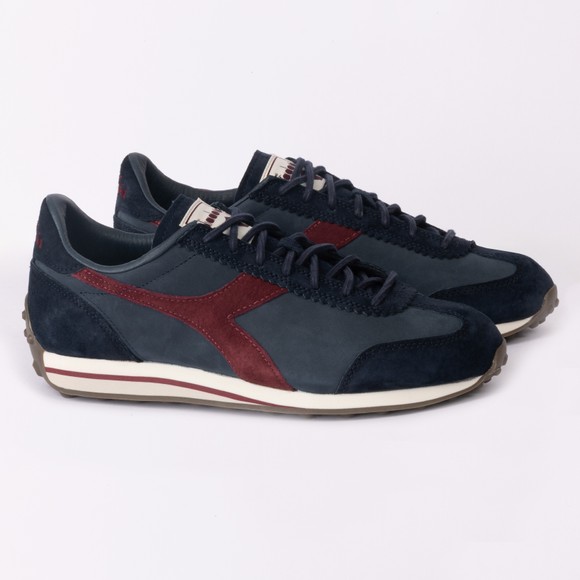 diadora Mens Blue Rally Waxed Trainer main image