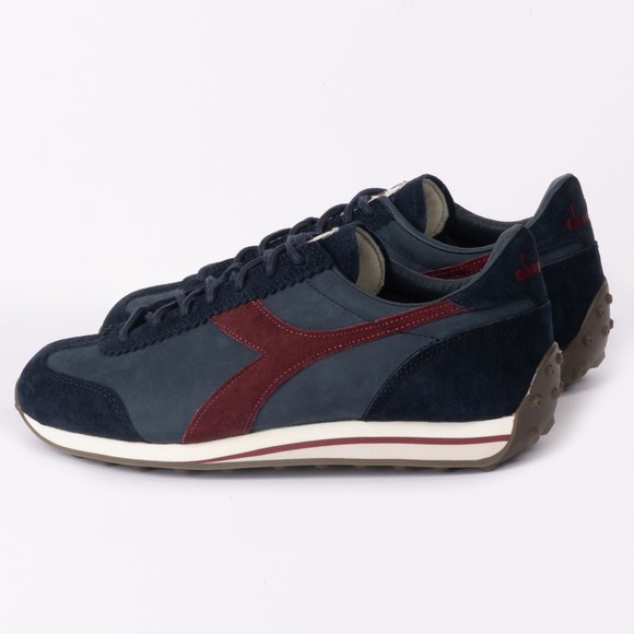 diadora Mens Blue Rally Waxed Trainer main image
