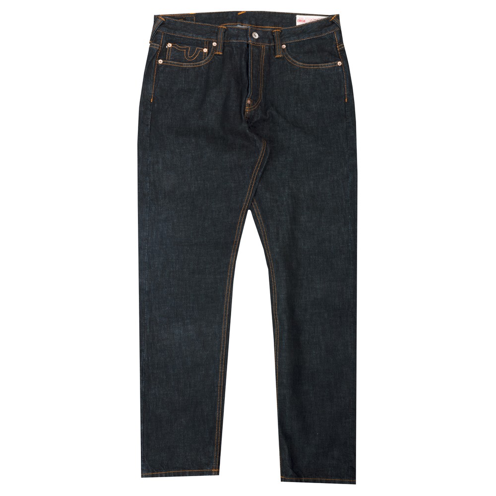 Seagull Printed Pocket Tapered Selvedge Jeans