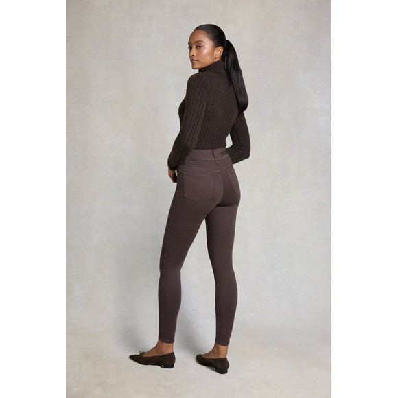 Holland Cooper Womens Brown Contour Skinny Jean #3