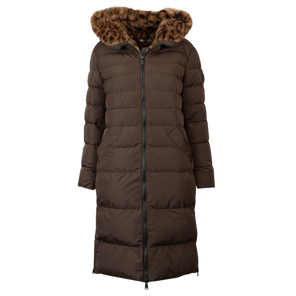 Keliafur Long Hooded Padded Coat