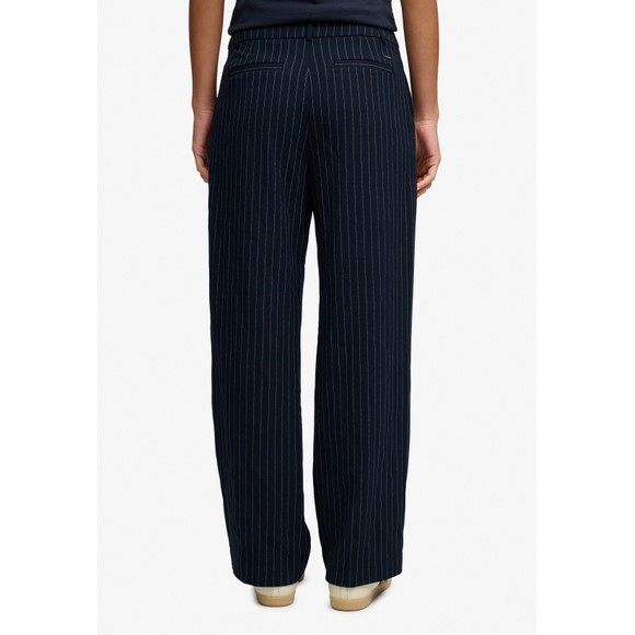 Superdry Womens Blue Mid Rise Pinstripe Trouser #3