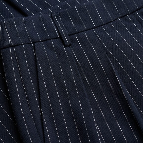 Superdry Womens Blue Mid Rise Pinstripe Trouser #4