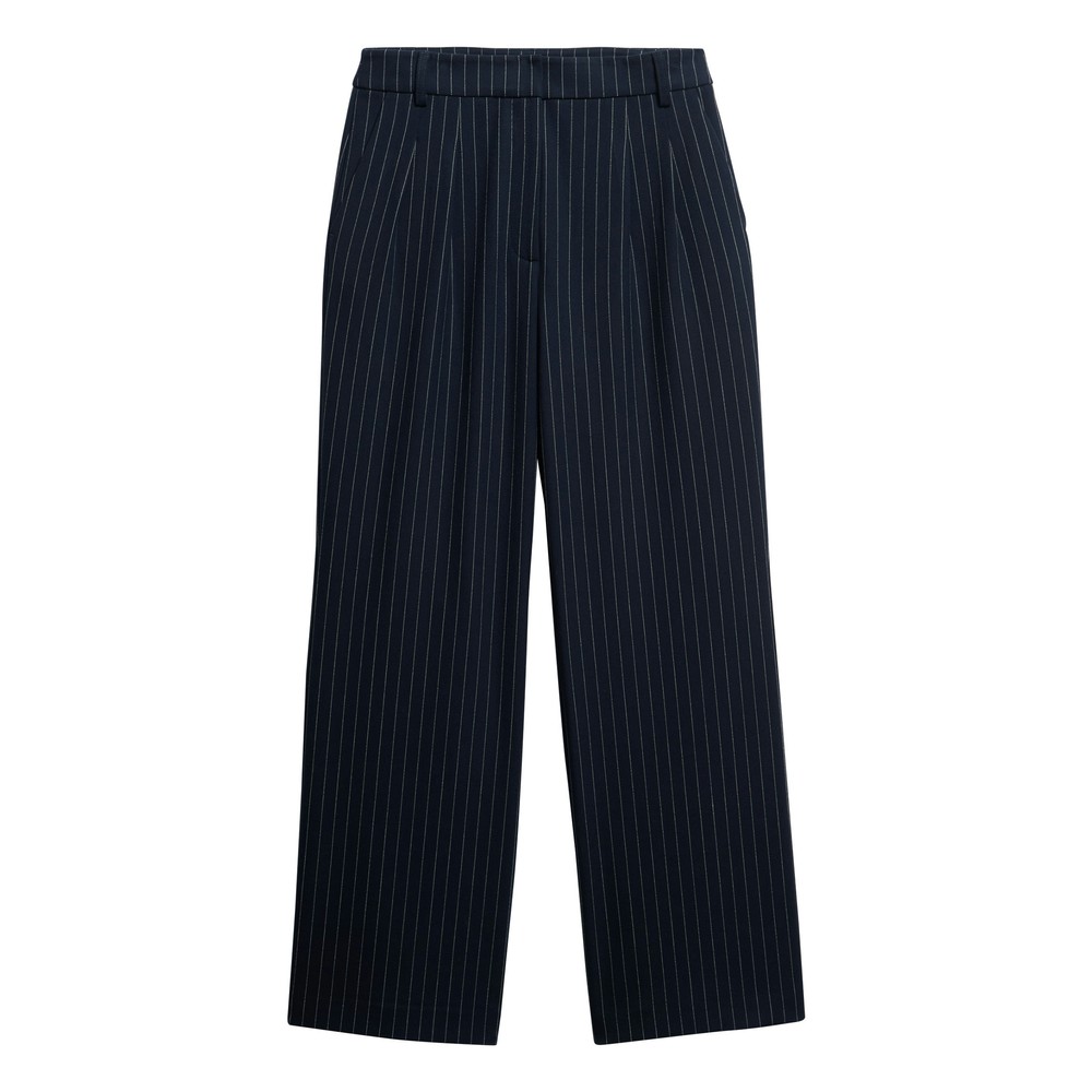 Mid Rise Pinstripe Trouser
