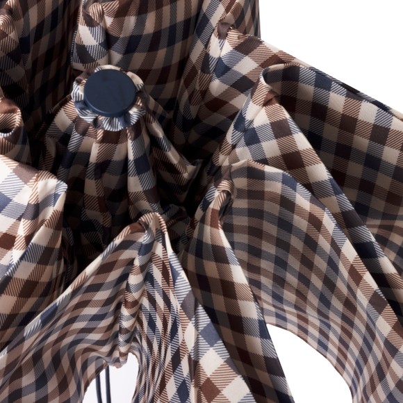 Aquascutum Mens Blue Pocket Club Check Umbrella #3