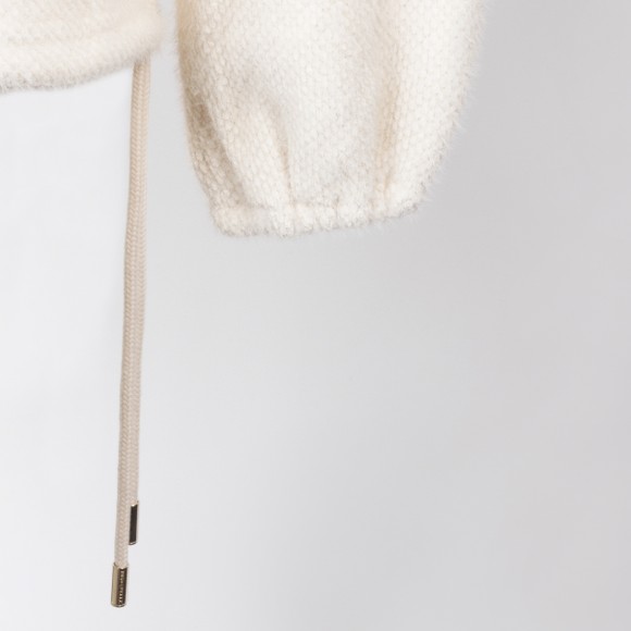 Rino & Pelle Womens Off-White Bellar Pullover With High Collar #3