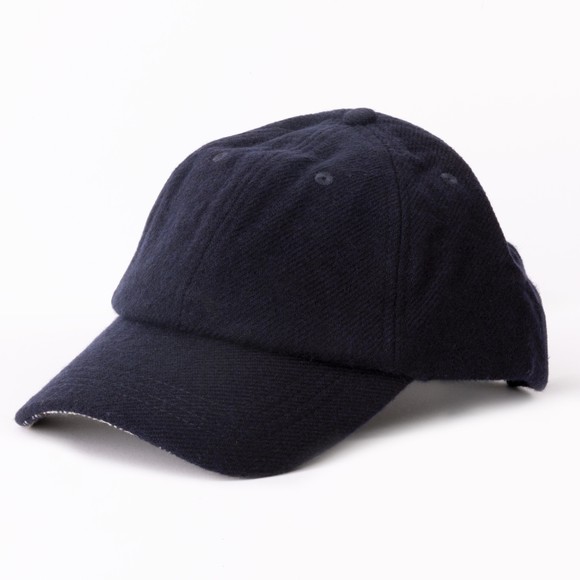Aquascutum Mens Blue Merino Baseball Cap #3