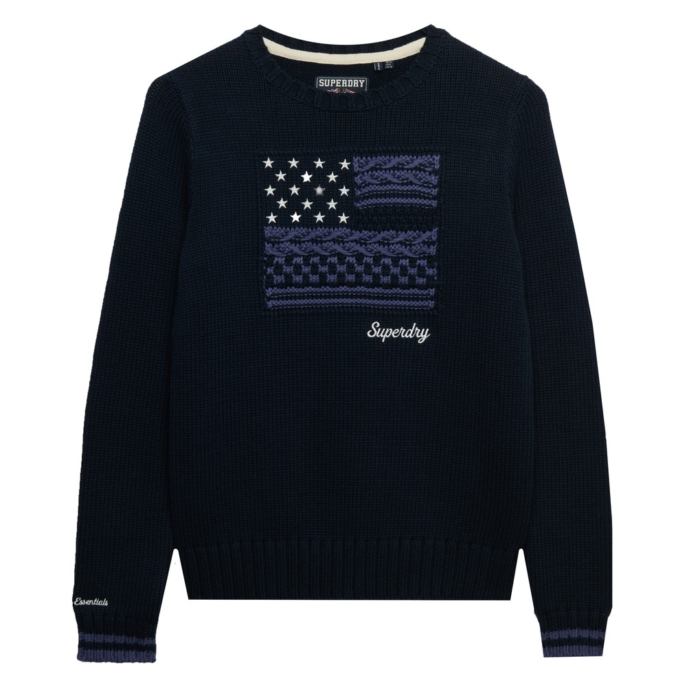 Statement Cable Flag Knit