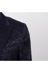 Claudio Lugli Mens Blue Velvet Flocking Blazer