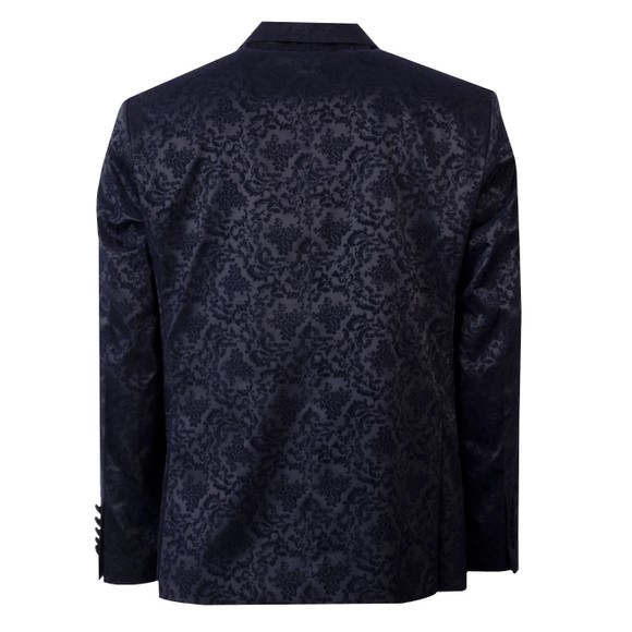 Claudio Lugli Mens Blue Velvet Flocking Blazer main image