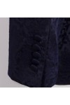 Claudio Lugli Mens Blue Velvet Flocking Blazer