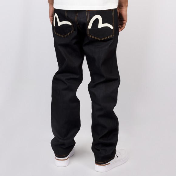 Evisu Mens Blue Seagull Printed Pocket Regular Jeans #4