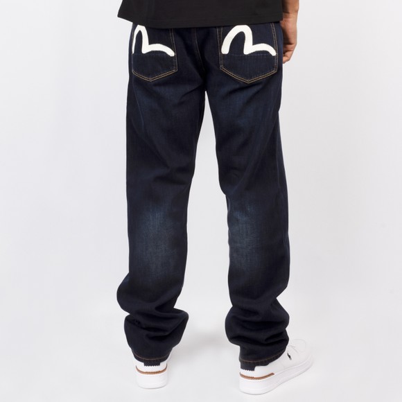 Evisu Mens Blue Seagull Printed Pocket Regular Jeans #4