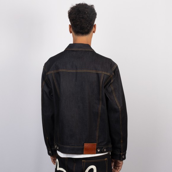Evisu Mens Blue Seagull Printed Denim Jacket #4