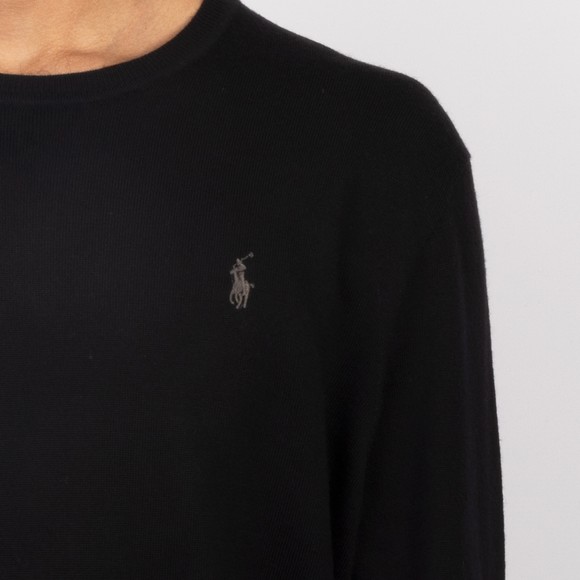 Polo Ralph Lauren Mens Black Washable Wool Crewneck Sweater #3
