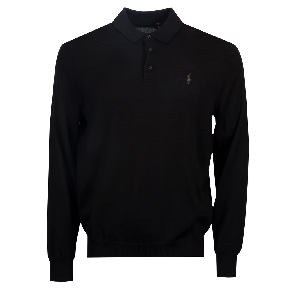 Washable Merino Wool Knitted Polo Shirt