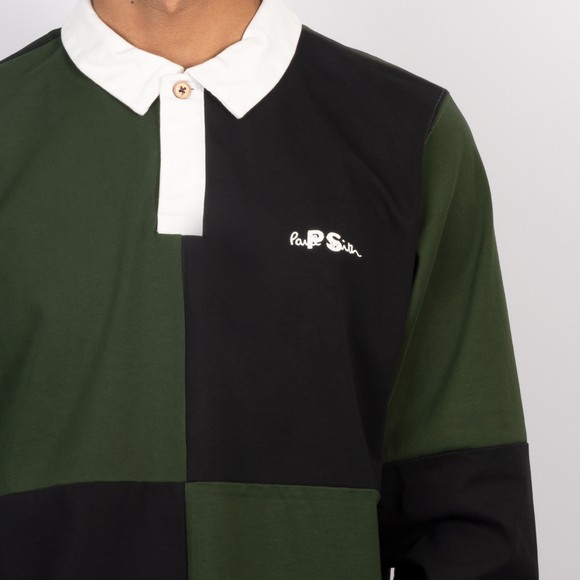 PS Paul Smith Mens Black EMB Logo Long Sleeve Polo Shirt #3
