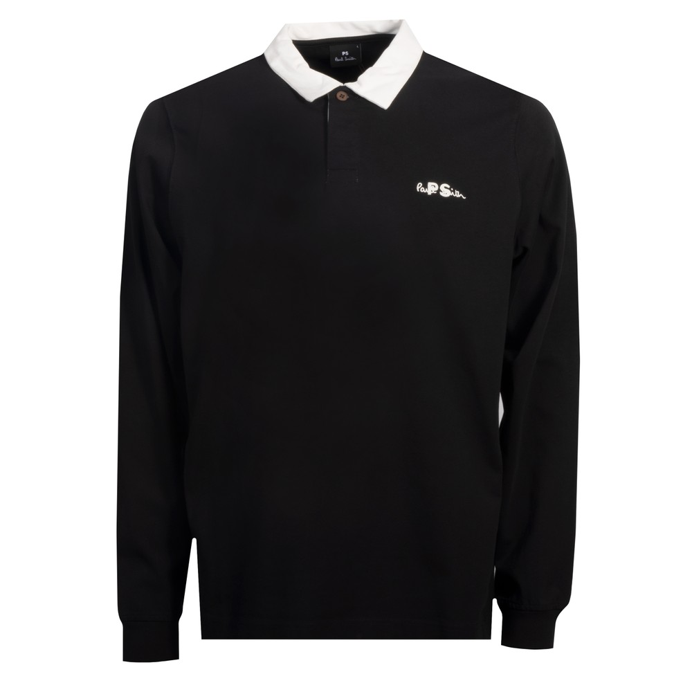 EMB Logo Long Sleeve Polo Shirt