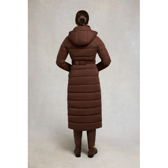 Holland Cooper Womens Brown Arosa Luxe Longline Coat #4