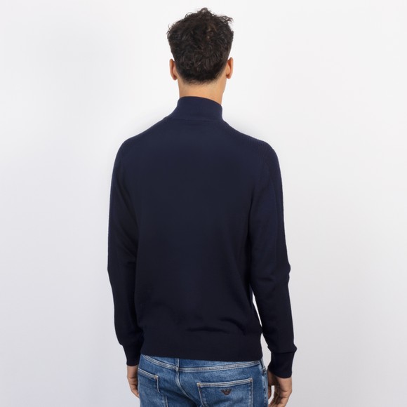 Belstaff Mens Blue Colden Merino Quarter Zip #4