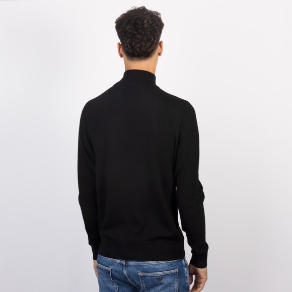 Belstaff Mens Black Colden Merino Quarter Zip #4