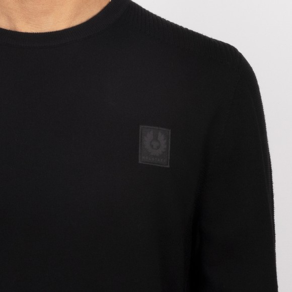 Belstaff Mens Black Colden Merino Crew Neck #3