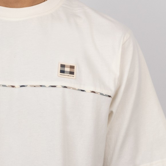 Aquascutum Mens Blue Piping T-Shirt #3
