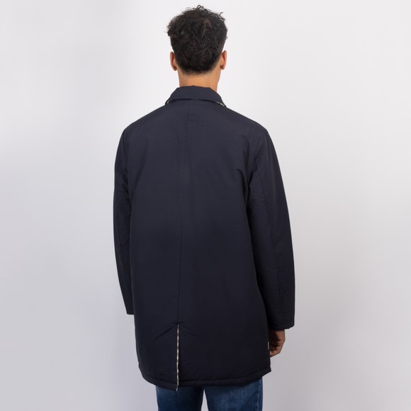 Aquascutum Mens Blue Reversible Trench Jacket #4