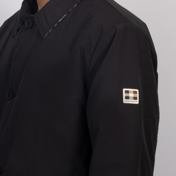 Aquascutum Mens Black Reversible Trench Jacket #3